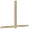 Ekena Millwork Eugene Rough Sawn Timber Gable Bracket, Douglas Fir, 96"W x 64"H x 4"D x 4"F, 16/12 Pitch GBW096X64X0404EUG00RDF - alternate 3